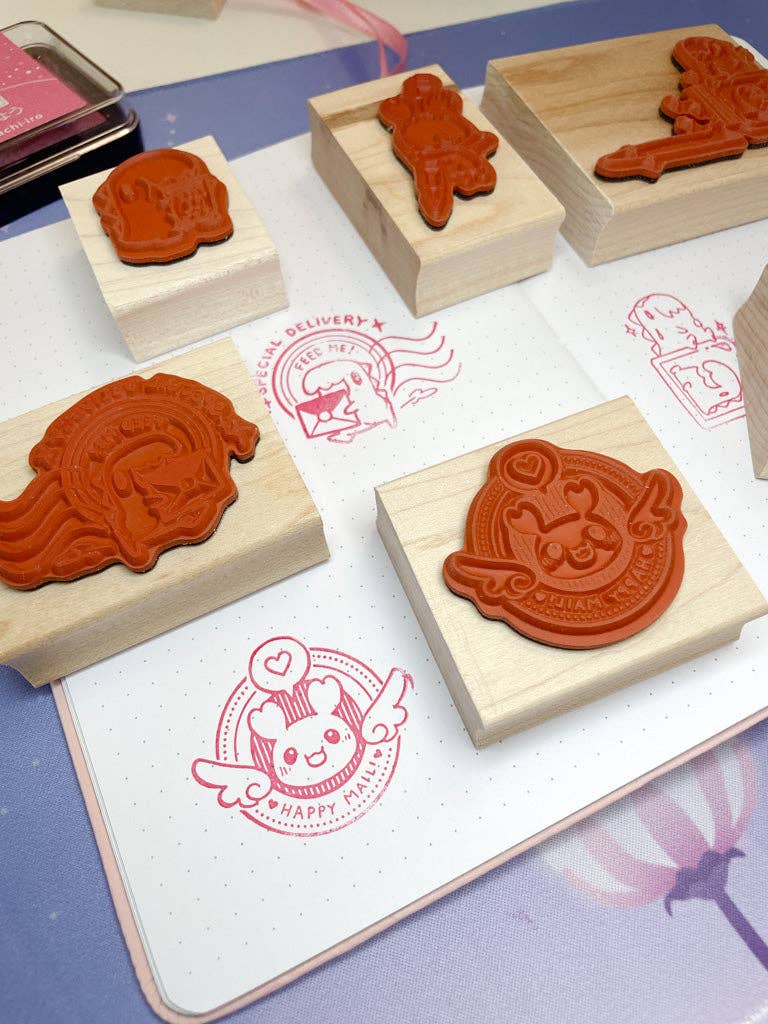 An Itty Bitty Fountain Pen Wooden Stamp