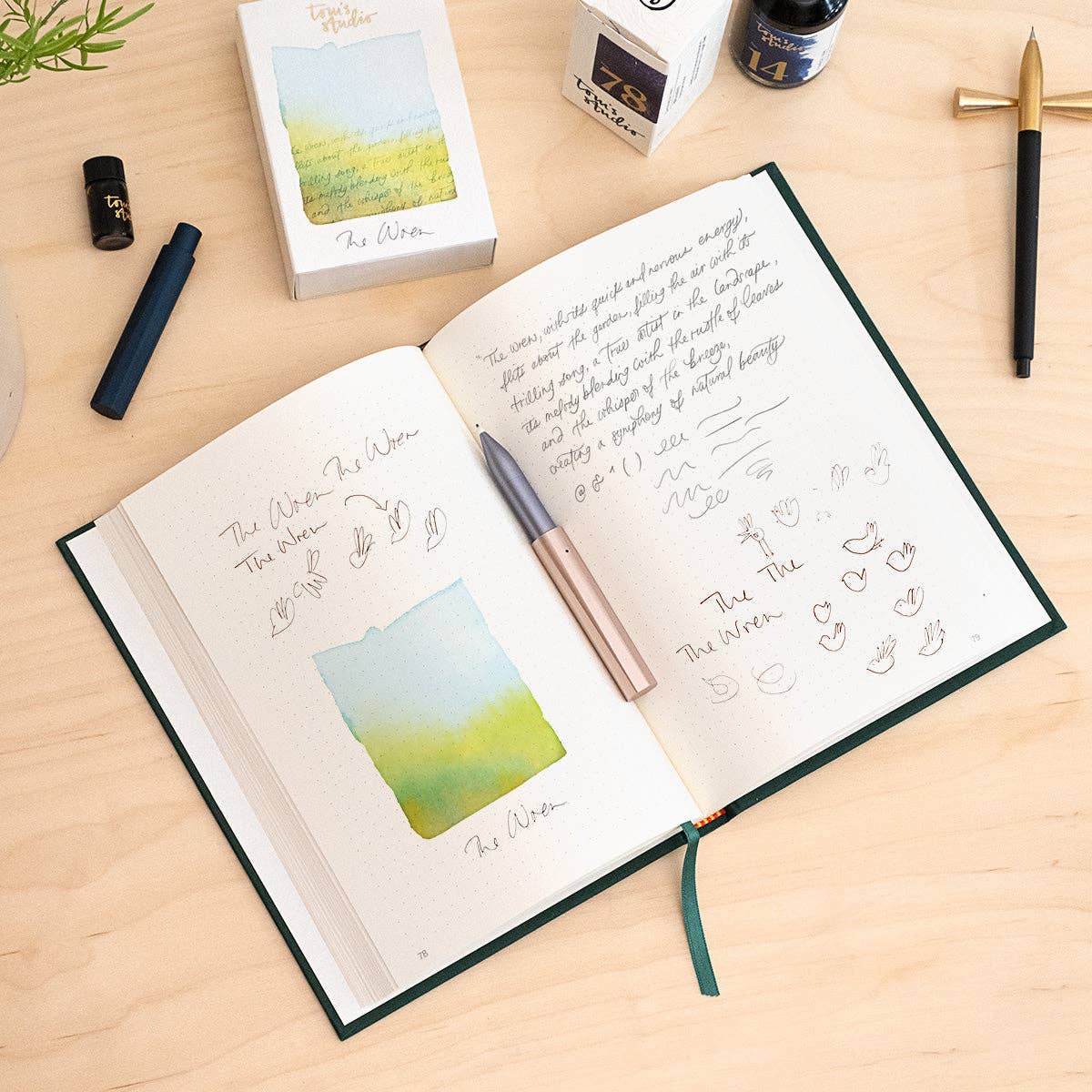 The Wren - Refillable Writing Pen: Sage