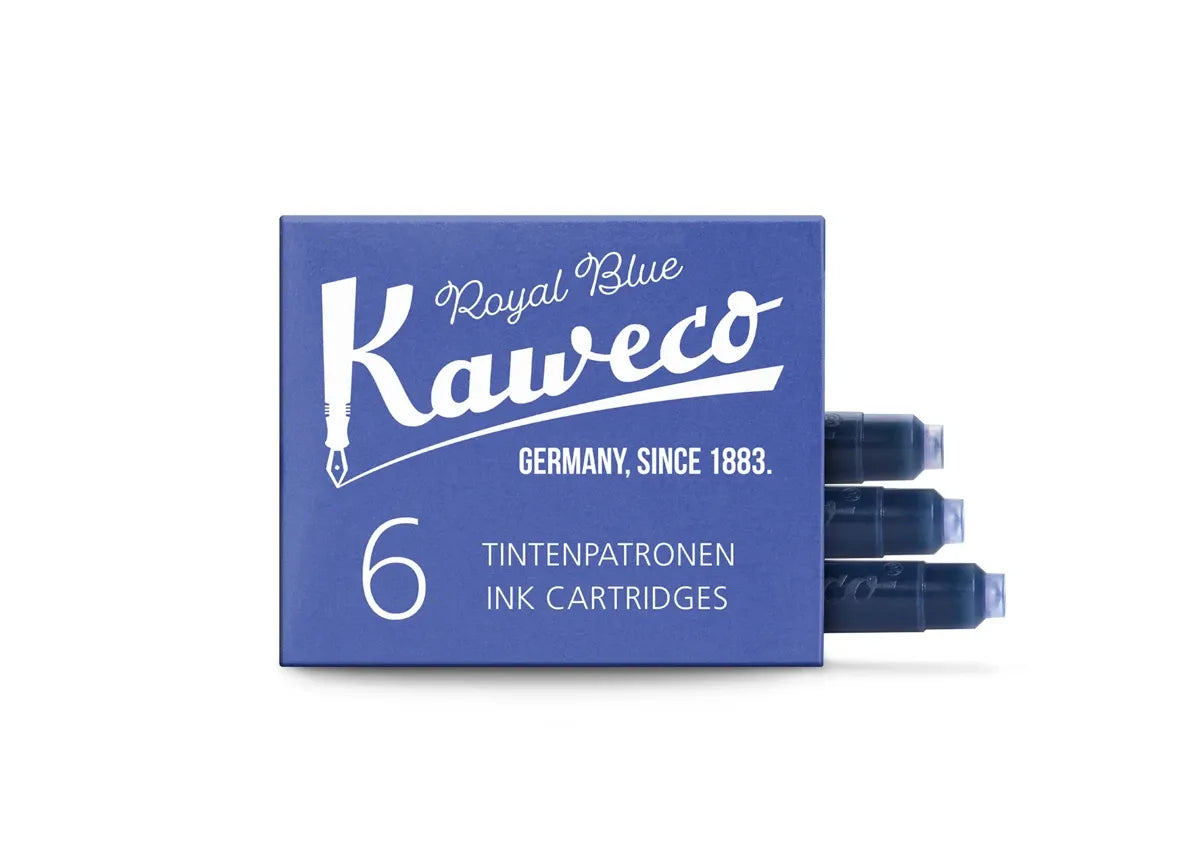 KAWECO Ink Cartridges Royal Blue 6-Pack