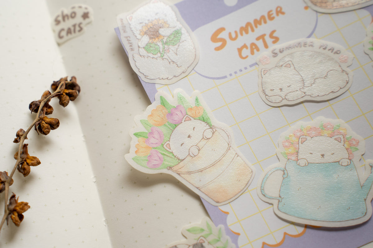 Summer Cats - Washi stickers