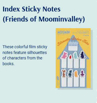 [PRE-ORDER] Hobonichi Moomin, Stickers, Sticky Notes, Stamps