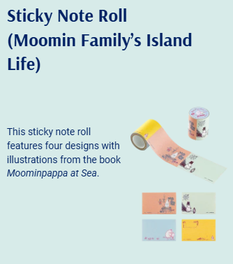 [PRE-ORDER] Hobonichi Moomin, Stickers, Sticky Notes, Stamps