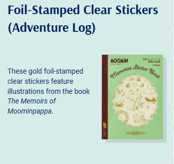 [PRE-ORDER] Hobonichi Moomin, Stickers, Sticky Notes, Stamps