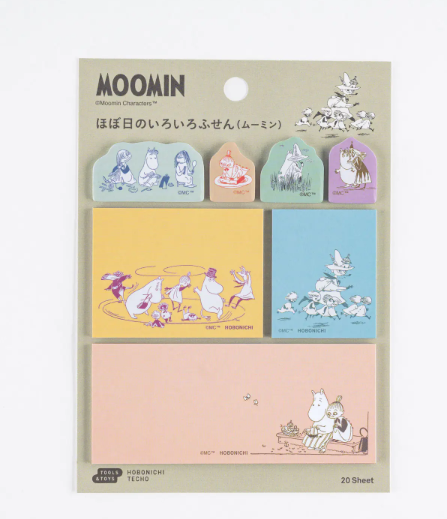 [PRE-ORDER] Hobonichi Moomin, Stickers, Sticky Notes, Stamps