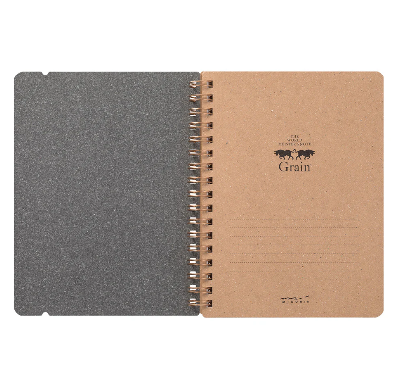 Midori Notebook Grain Paper B6 - Green