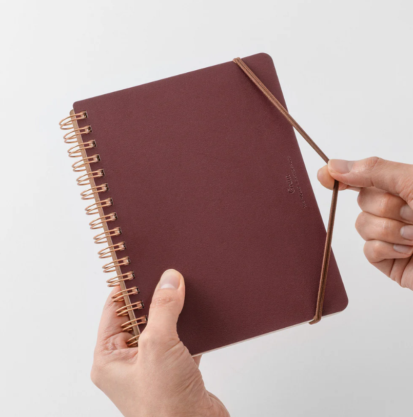 Midori Notebook Grain Paper B6 - Bordeaux
