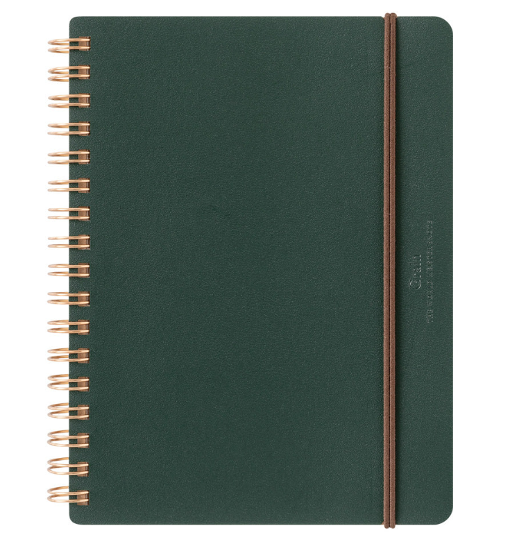 Midori Notebook Grain Paper B6 - Green