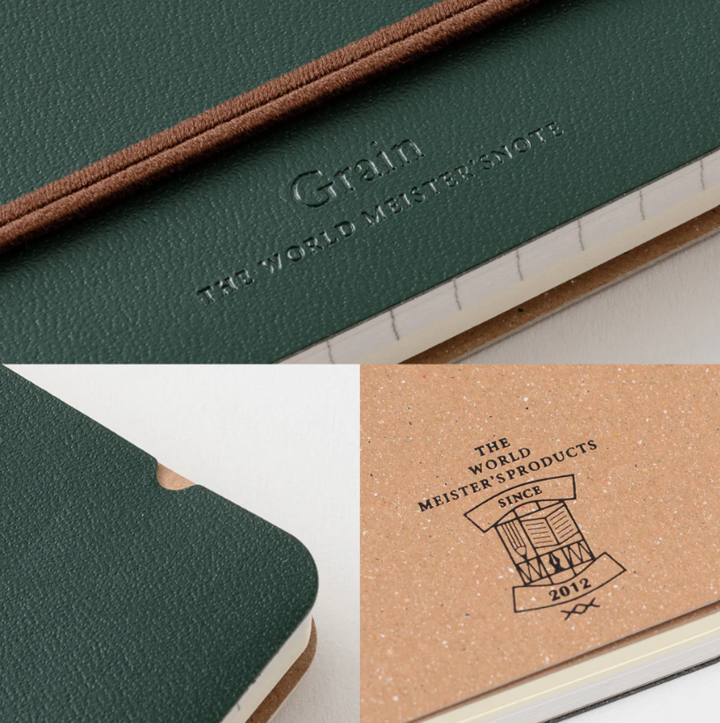 Midori Notebook Grain Paper B6 - Green