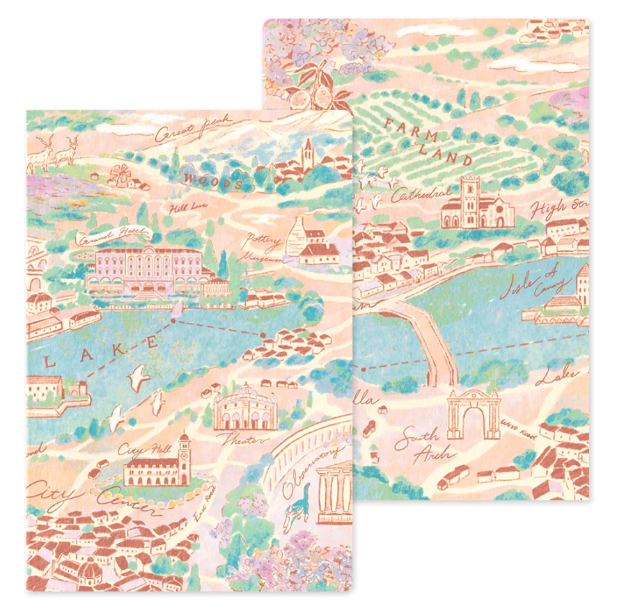 Midori Yuru Log Notebook - Lay flat - Voyage