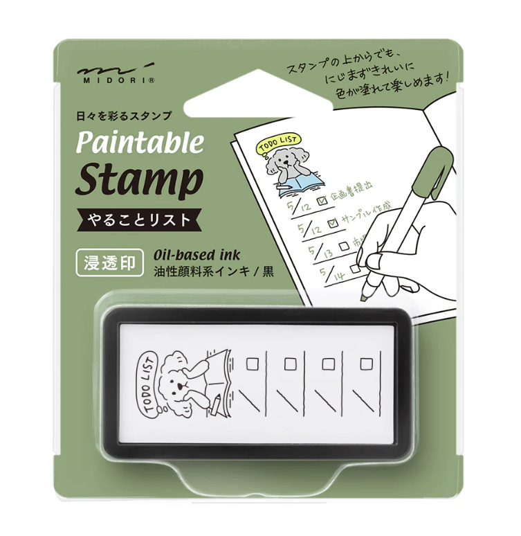 Midori Pre-inked Mini To-Do List Stamp