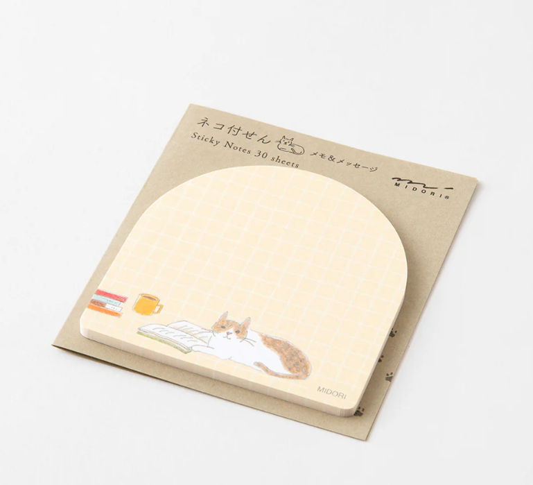 Midori Sticky Notes - Cat