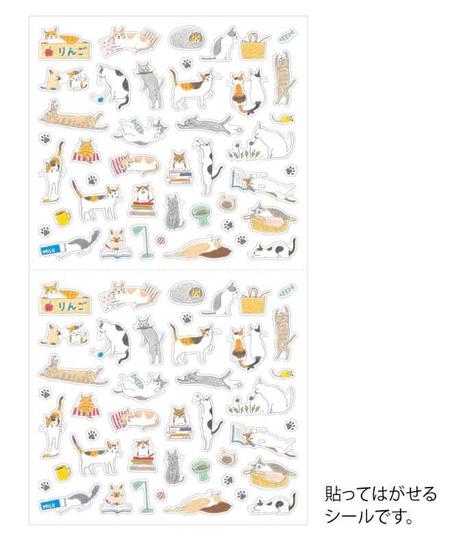 Repositionable stickers Cats S