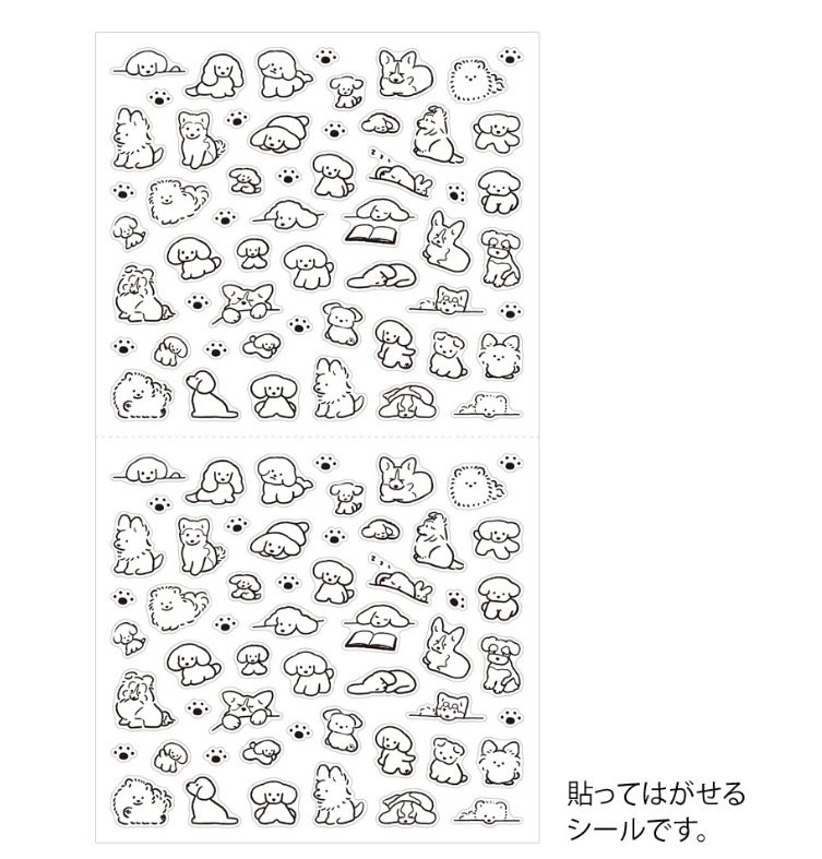 Repositionable Stickers Dogs S