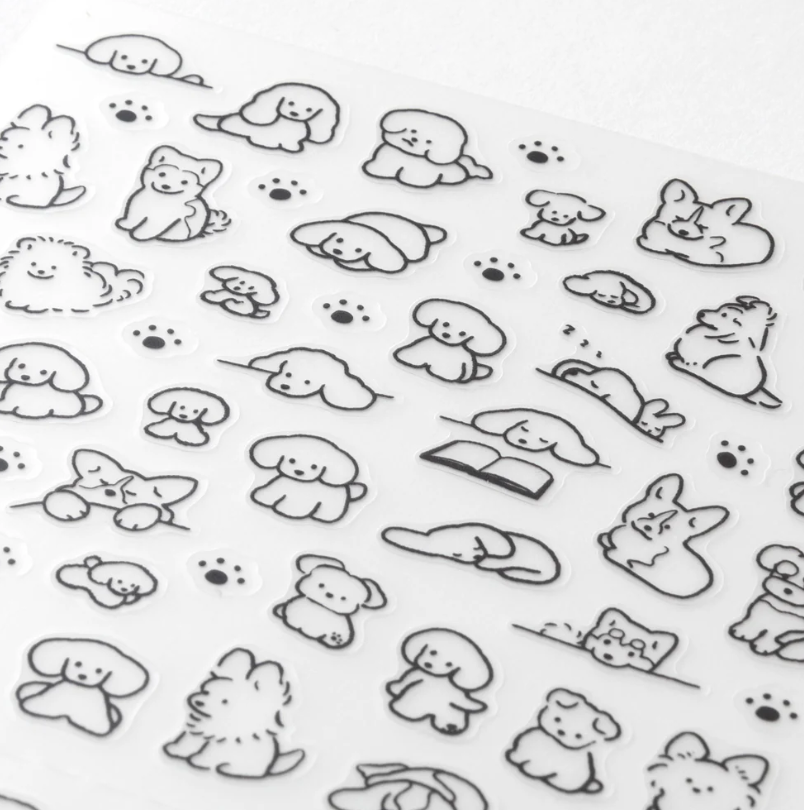 Repositionable Stickers Dogs S