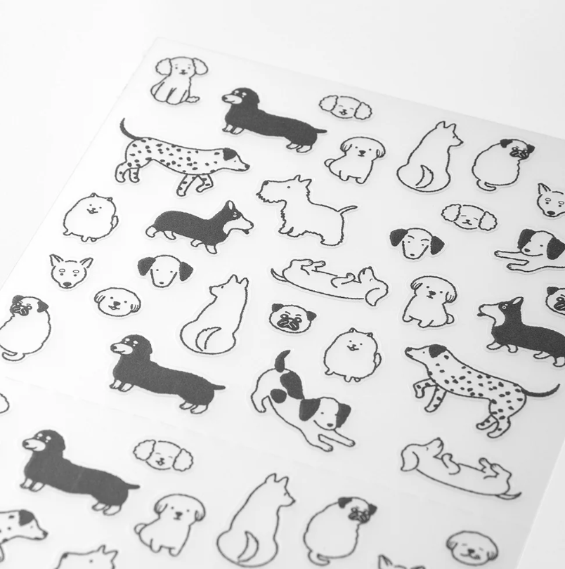 Repositionable Stickers Dog
