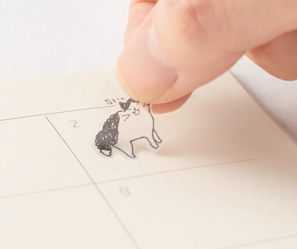 Repositionable stickers Cat