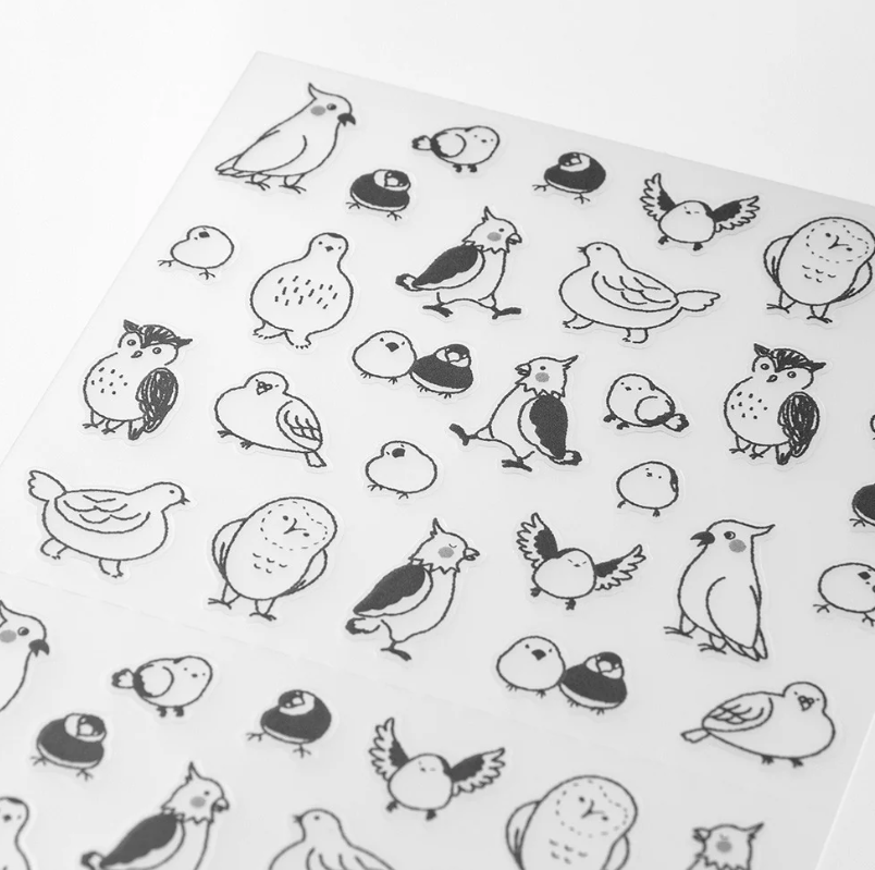 Repositionable stickers Birds
