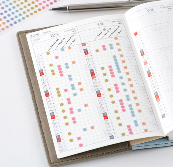 [PRE-ORDER] Hobonichi TSUKI no IRO - Transparent Dot Stickers