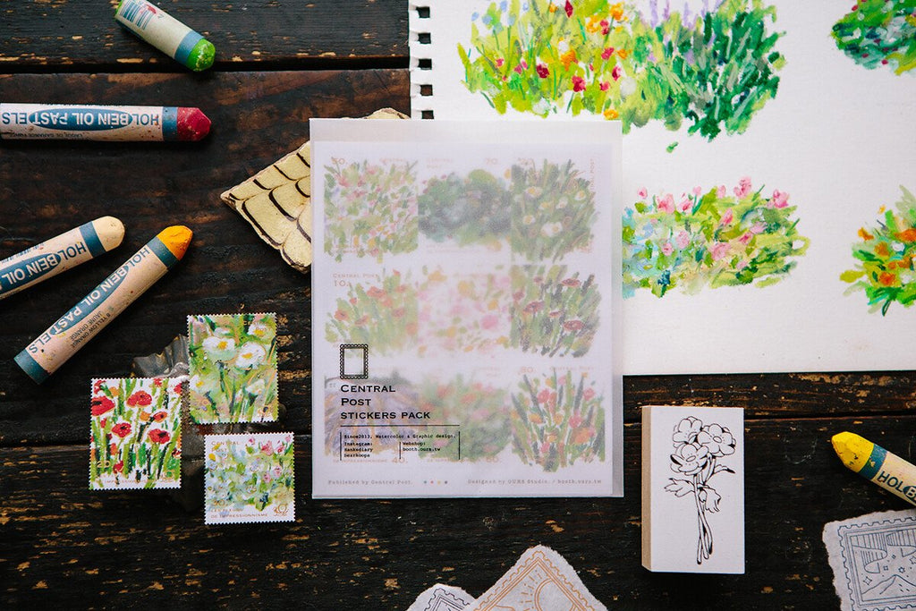 OURS Journal - Bright Bloom - Stamp Sticker