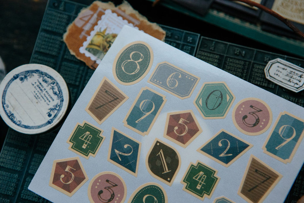 OURS Journal - Vintage Number Sticker