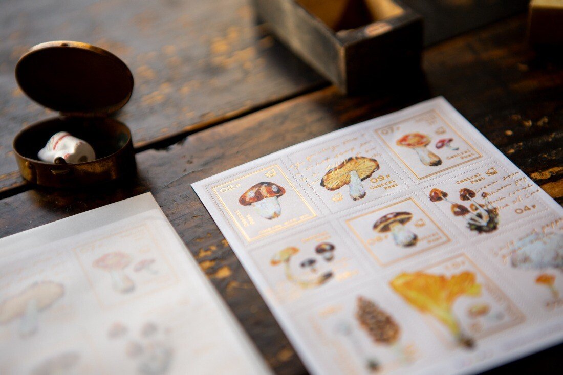 OURS Journal - Mushroom Recipe - Stamp Sticker