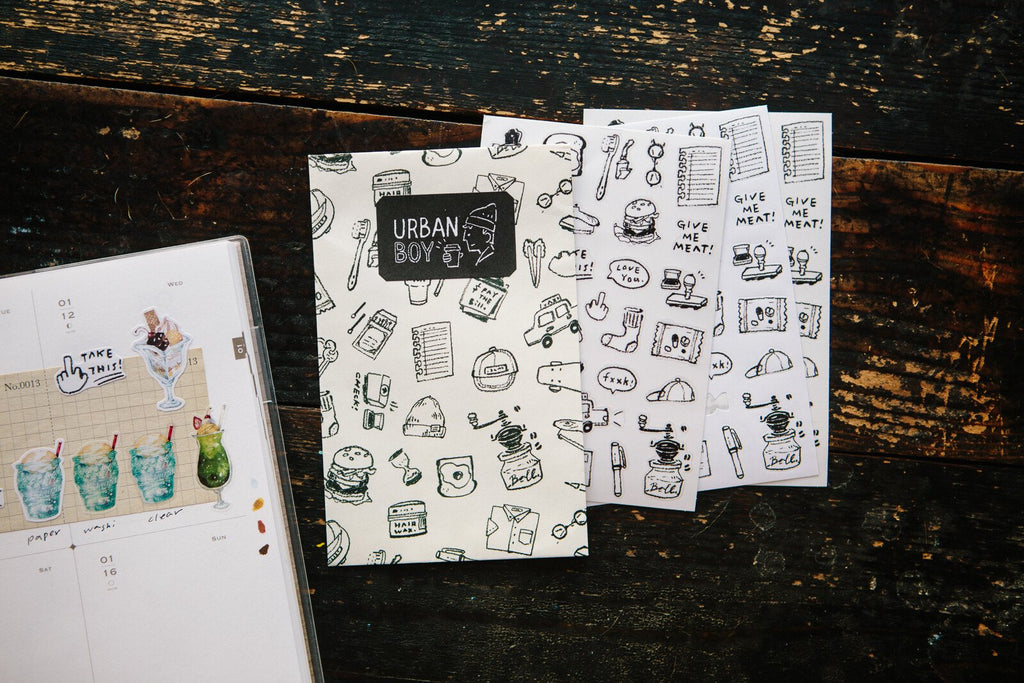 OURS Journal - Daydream - Urban Boy - Sticker Pack