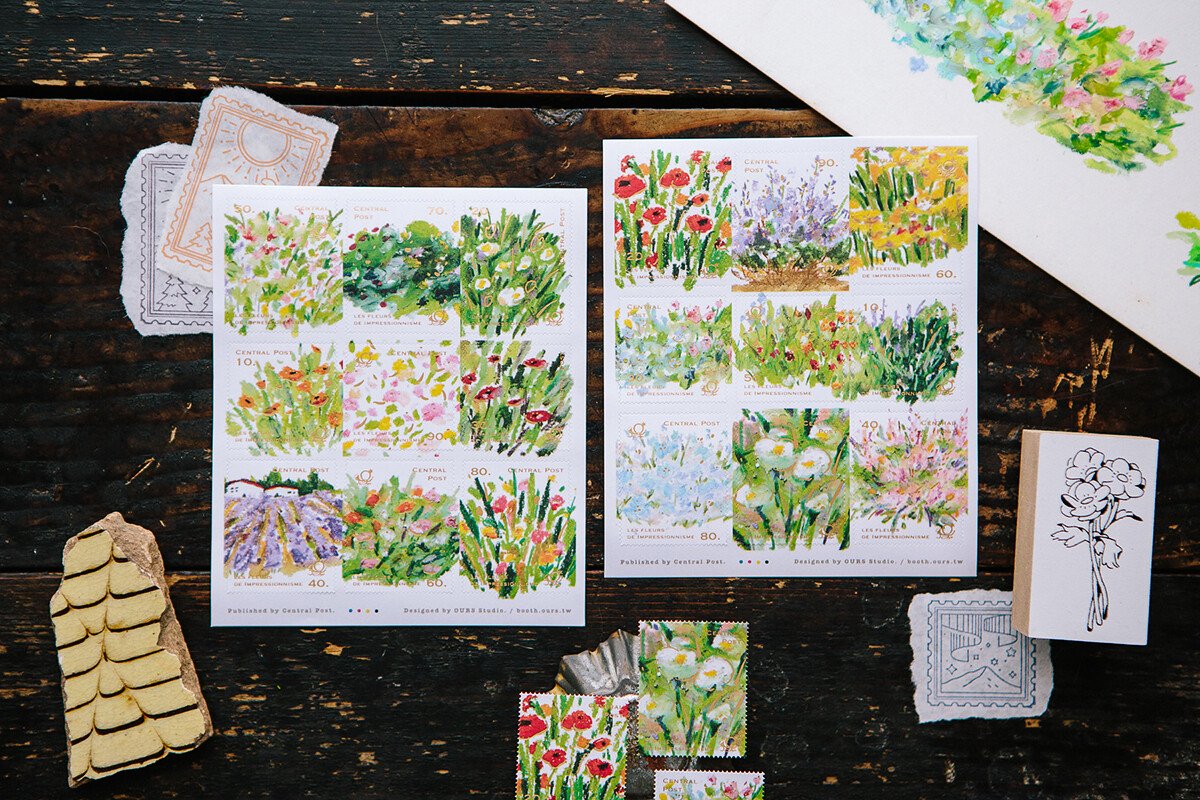 OURS Journal - Bright Bloom - Stamp Sticker