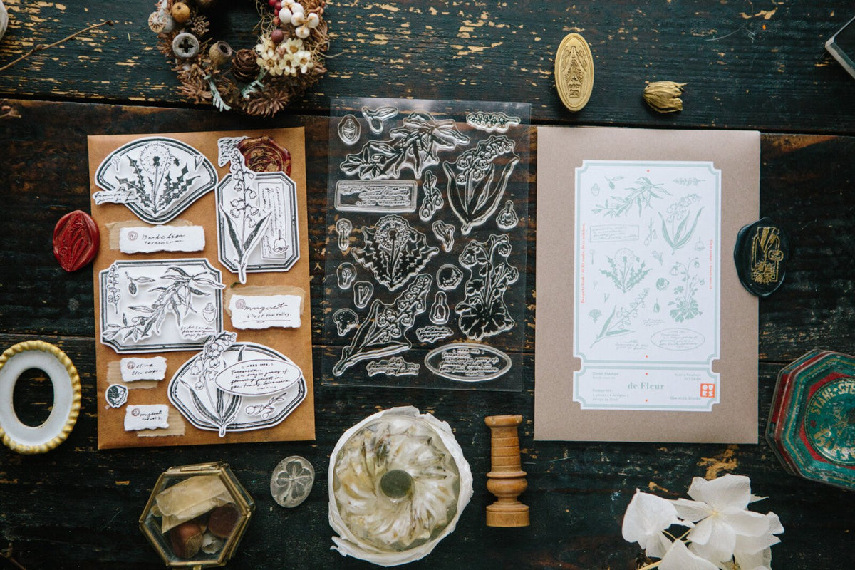 OURS Journal - de Fleur - Clear Stamp Sheet