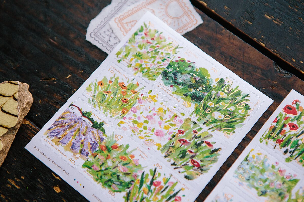 OURS Journal - Bright Bloom - Stamp Sticker