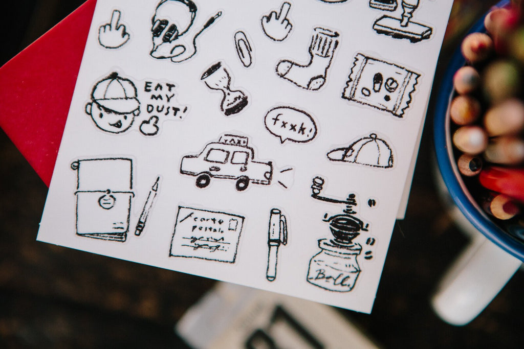 OURS Journal - Daydream - Urban Boy - Sticker Pack