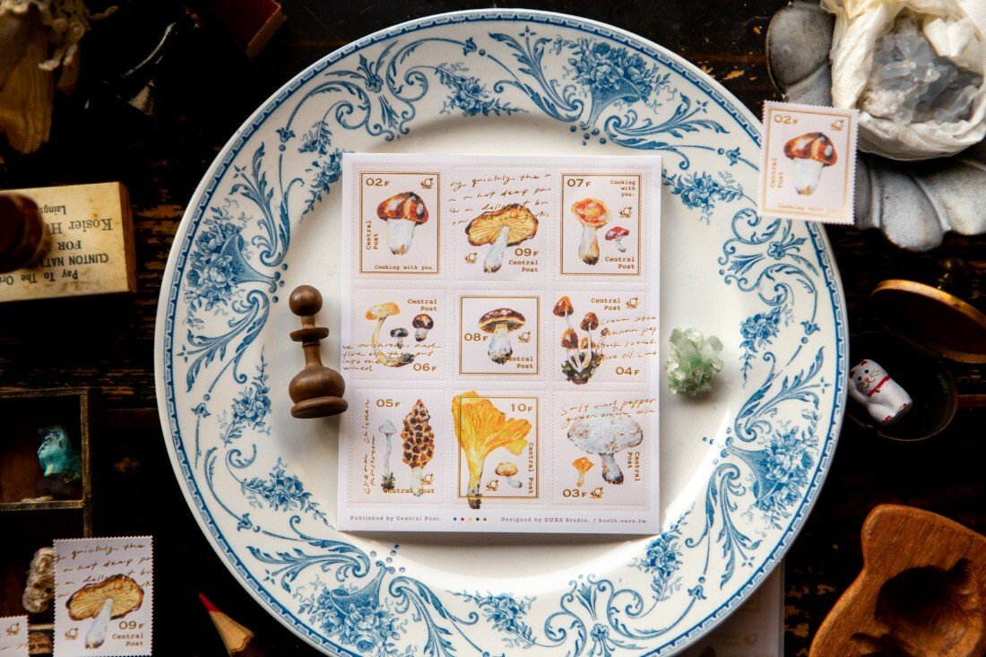 OURS Journal - Mushroom Recipe - Stamp Sticker