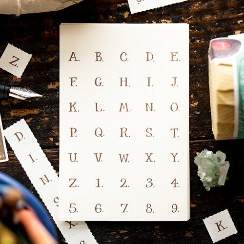 OURS Journal - Letters (No Frame) Letterpress Book