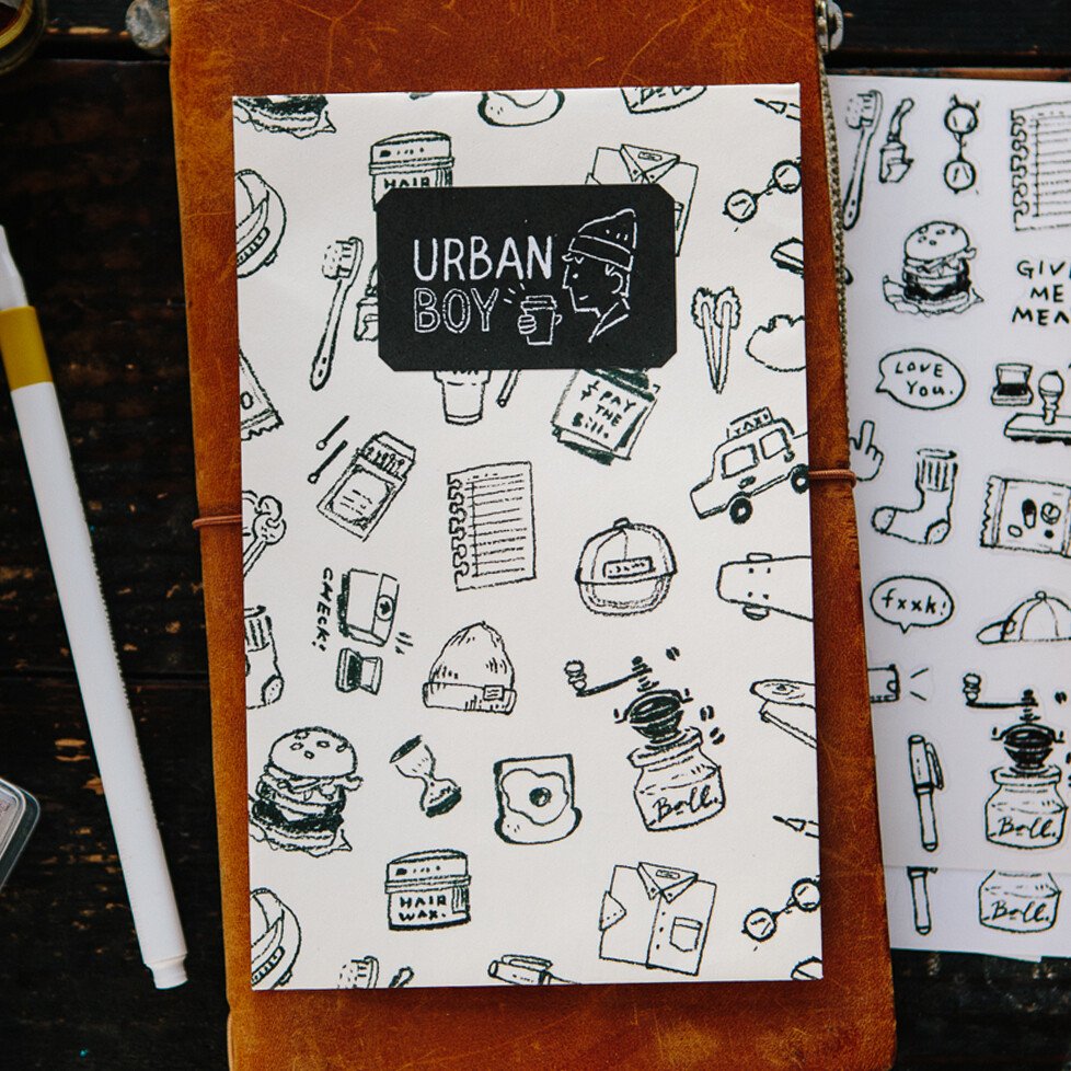 OURS Journal - Daydream - Urban Boy - Sticker Pack