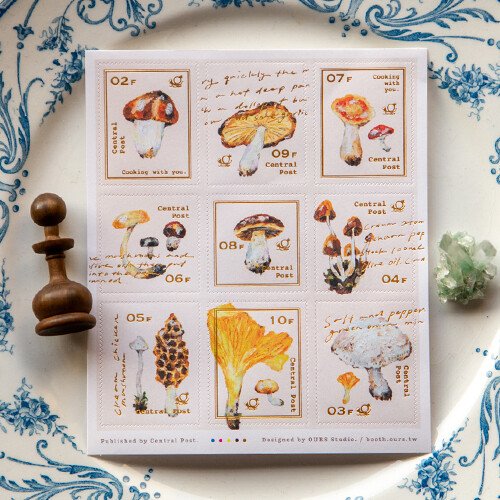 OURS Journal - Mushroom Recipe - Stamp Sticker